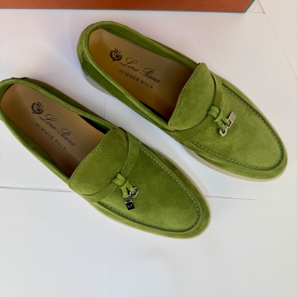 NWT LORO PIANA SUMMER CHARMS LOAFERS SIZE 37 7 US - Picture 1 of 8